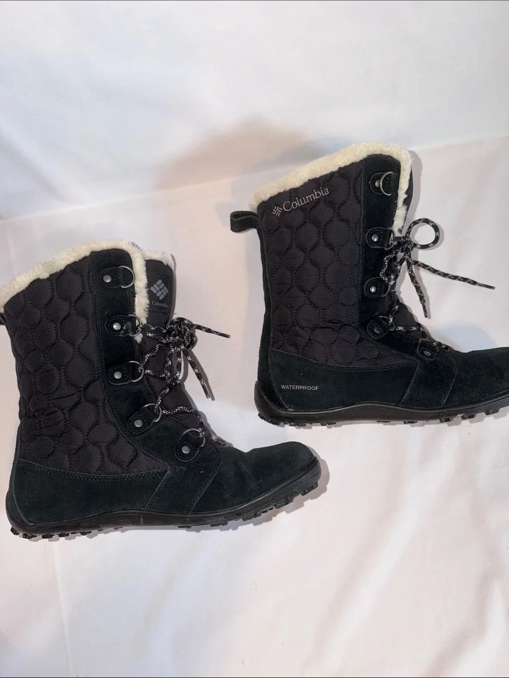 Columbia Black Omni Grip Winter Boots Women's Size 9